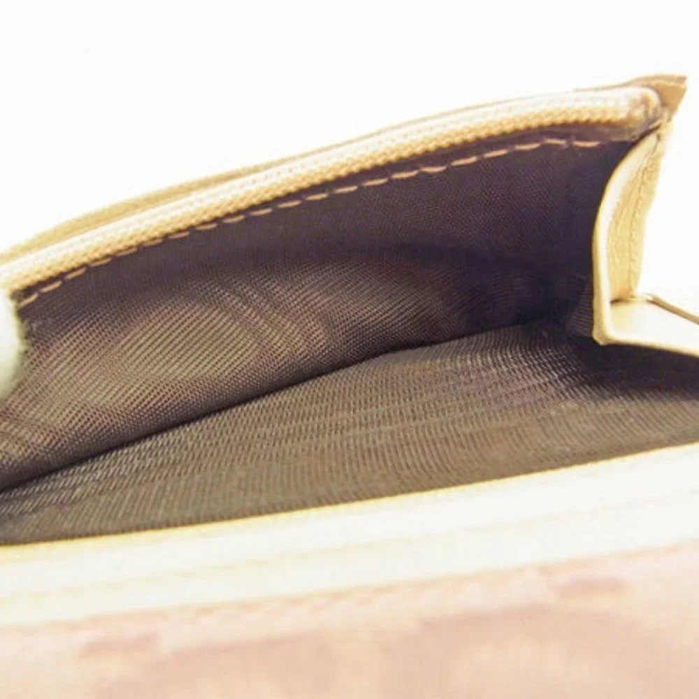 Gucci Wallet Purse Trifold G logos Pink Beige Woman Authentic Used - Picture 5 of 6